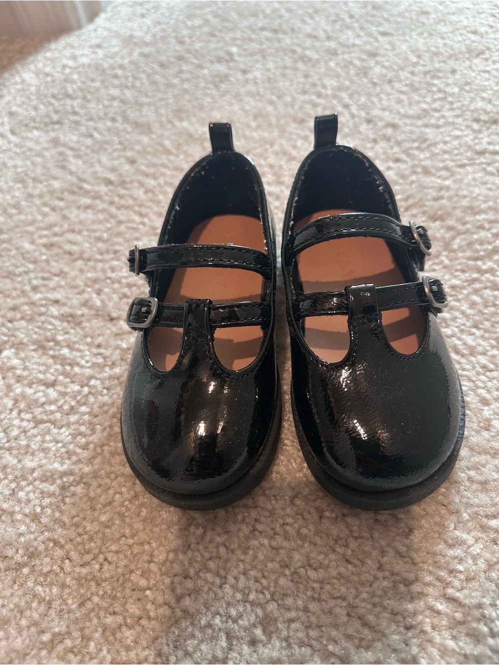 Old Navy Black Patent Double-Strap Mary Jane Shoes